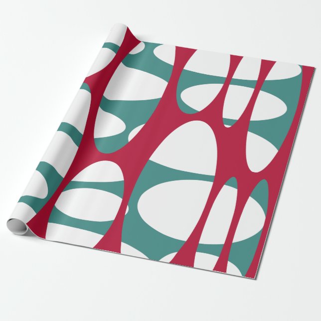 Layered Ovals  Wrapping Paper (Unrolled)