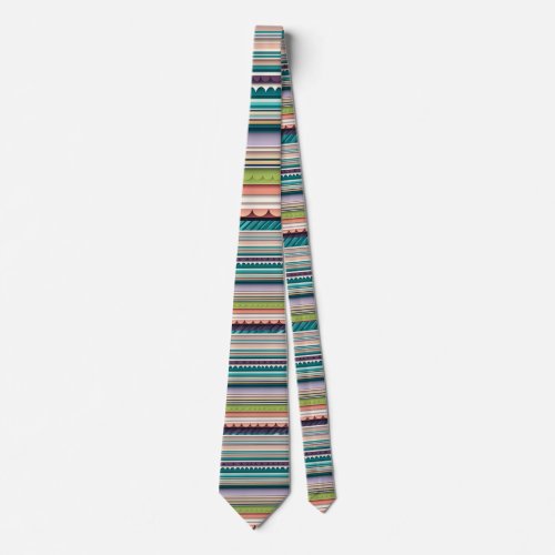 layered paper cutouts neck tie