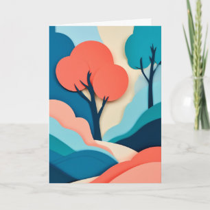 Layered Paper Landscape Card