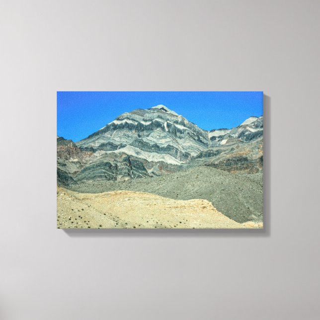 Layered Peaks of the Mojave Desert Canvas Print (Front)