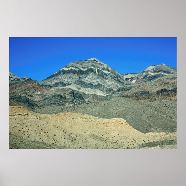 Layered Peaks of the Mojave Desert Poster (Front)