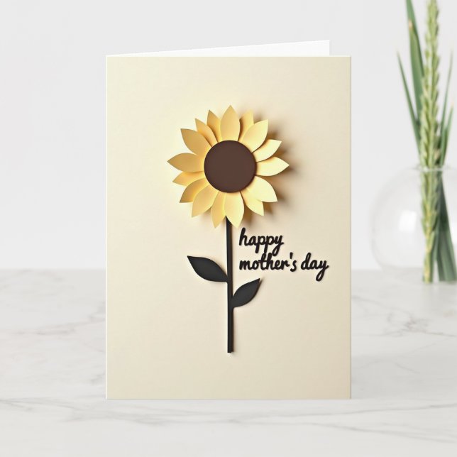 Layered Petals Mothers Day Card (Front)