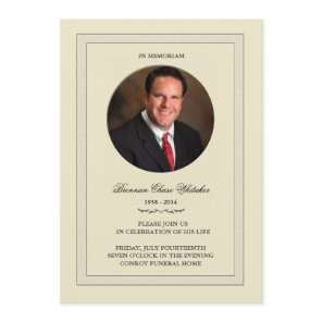Layered Photo In Memoriam Card