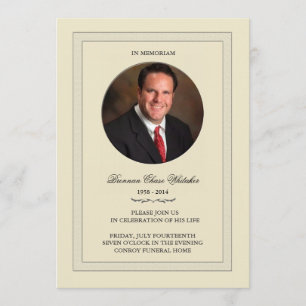Layered Photo In Memoriam Card