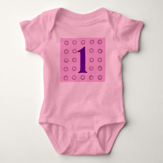 Layered Pink and Purple Polka Dots Age 1 Creepers