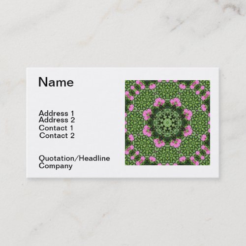 Layered Pink Lotus Mandala Business Cards