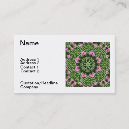 Customizable Layered Pink Lotus Mandala Business Cards