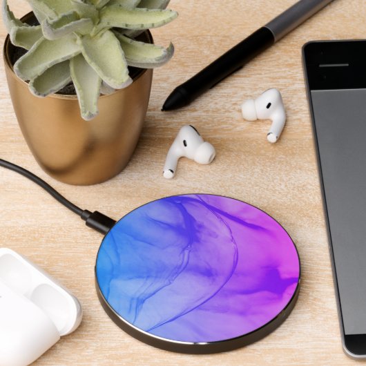 Layered Purple Wireless Charger (Desk 2)