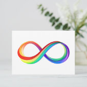 Layered Rainbow Infinity Symbol (Standing Front)