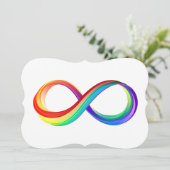 Layered Rainbow Infinity Symbol (Standing Front)