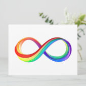 Layered Rainbow Infinity Symbol (Standing Front)