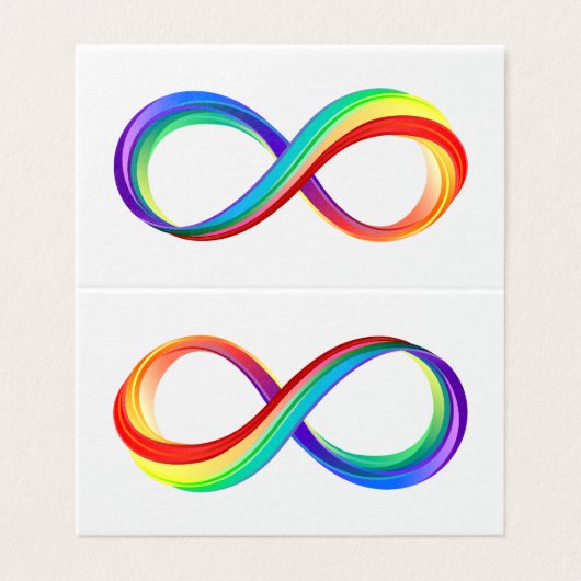 Layered Rainbow Infinity Symbol (Outside Unfolded)