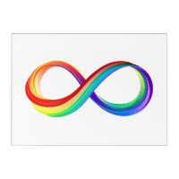 Layered Rainbow Infinity Symbol