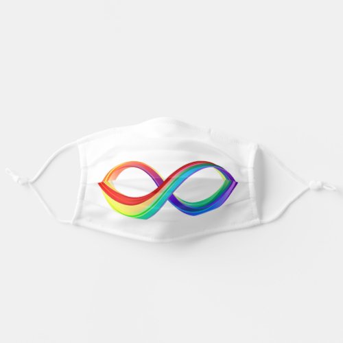 Layered Rainbow Infinity Symbol Adult Cloth Face Mask