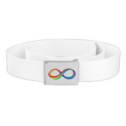 Layered Rainbow Infinity Symbol Belt