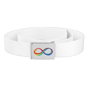 Layered Rainbow Infinity Symbol Belt