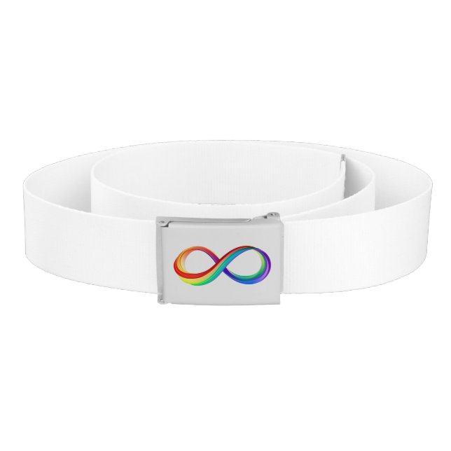 Layered Rainbow Infinity Symbol Belt (Coil)
