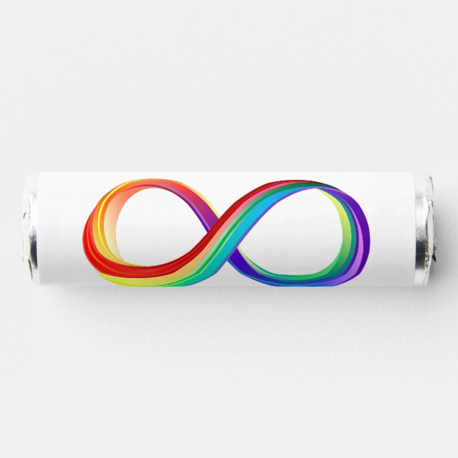 Layered Rainbow Infinity Symbol Breath Savers® Mints (Front)