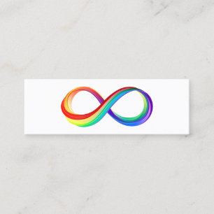 Layered Rainbow Infinity Symbol Calling Card