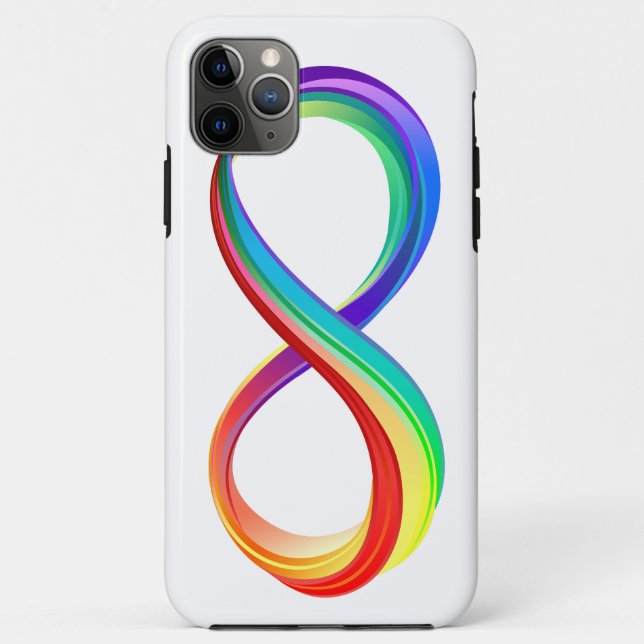 Layered Rainbow Infinity Symbol Case-Mate iPhone Case (Back)