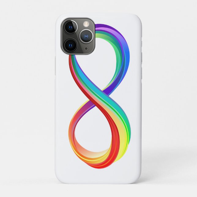 Layered Rainbow Infinity Symbol Case-Mate iPhone Case (Back)