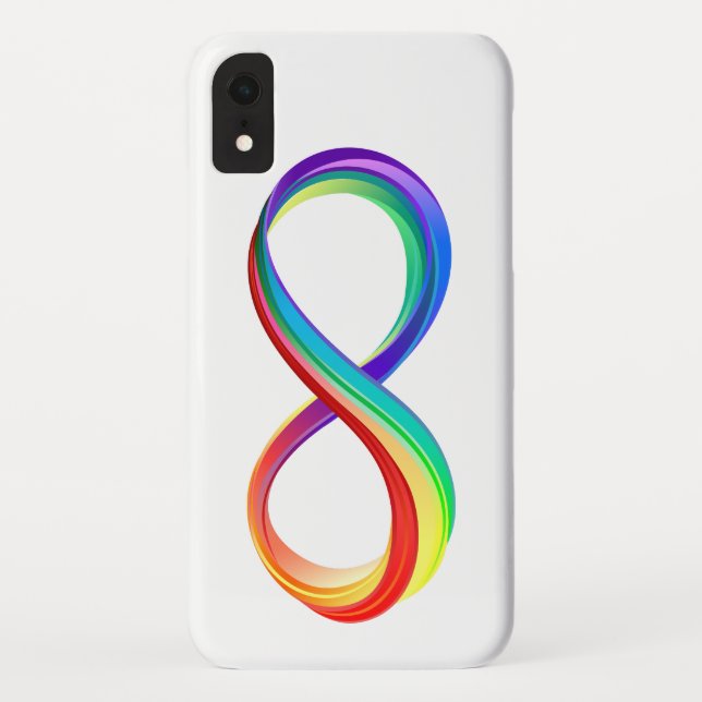 Layered Rainbow Infinity Symbol Case-Mate iPhone Case (Back)