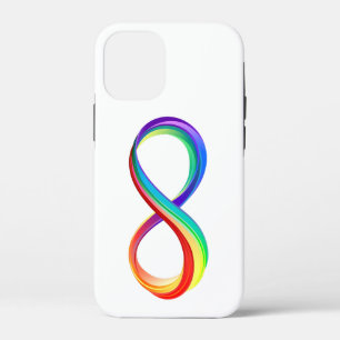 Layered Rainbow Infinity Symbol iPhone 12 Mini Case