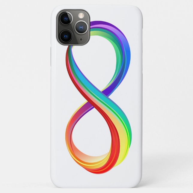 Layered Rainbow Infinity Symbol Case-Mate iPhone Case (Back)