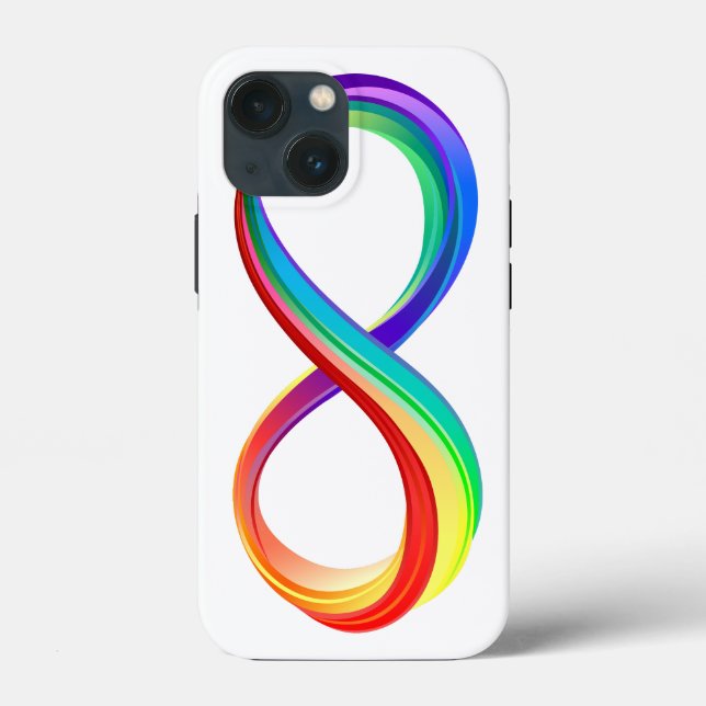 Layered Rainbow Infinity Symbol Case-Mate iPhone Case (Back)