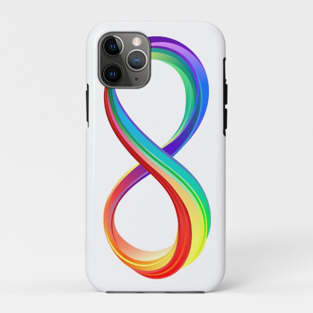 Layered Rainbow Infinity Symbol Case-Mate iPhone Case (Back)