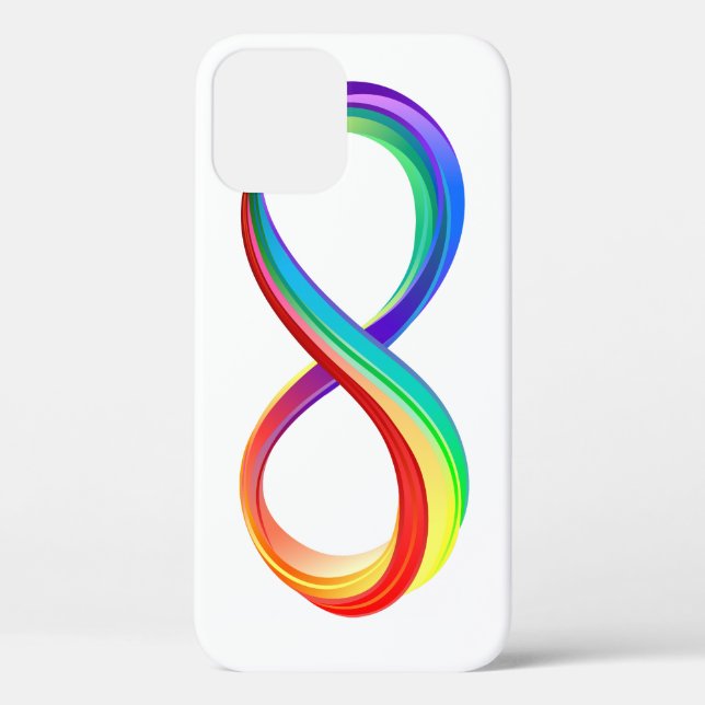 Layered Rainbow Infinity Symbol Case-Mate iPhone Case (Back)