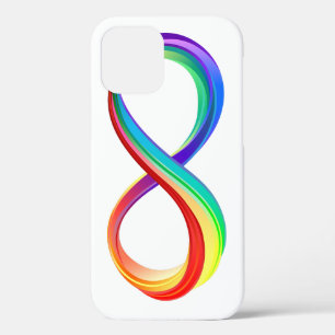 Layered Rainbow Infinity Symbol iPhone 12 Case