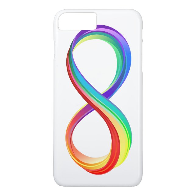 Layered Rainbow Infinity Symbol Case-Mate iPhone Case (Back)