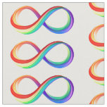 Layered Rainbow Infinity Symbol Fabric