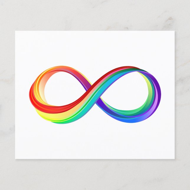 Layered Rainbow Infinity Symbol Flyer (Front)