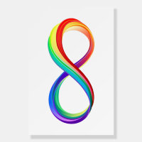 Layered Rainbow Infinity Symbol