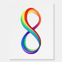 Layered Rainbow Infinity Symbol