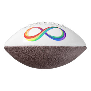 Layered Rainbow Infinity Symbol Football