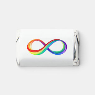 Layered Rainbow Infinity Symbol Hershey's Miniatures