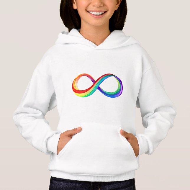 Layered Rainbow Infinity Symbol Hoodie (Front)