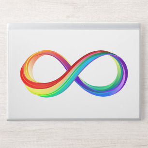 Layered Rainbow Infinity Symbol HP Laptop Skin