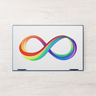 Layered Rainbow Infinity Symbol HP Laptop Skin