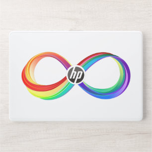 Layered Rainbow Infinity Symbol HP Laptop Skin