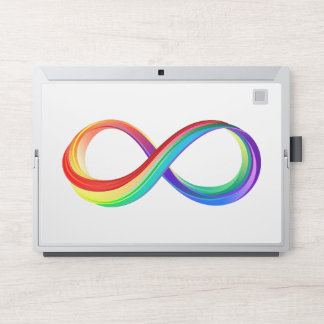 Layered Rainbow Infinity Symbol HP Laptop Skin
