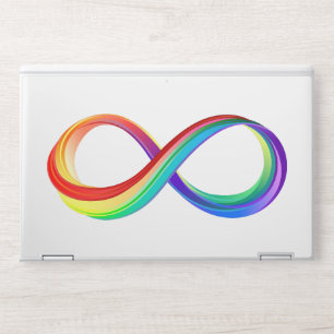 Layered Rainbow Infinity Symbol HP Laptop Skin