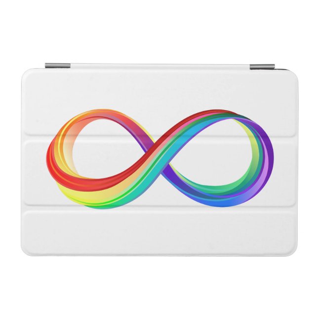 Layered Rainbow Infinity Symbol iPad Mini Cover (Horizontal)