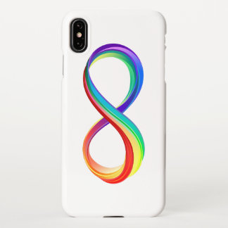 Layered Rainbow Infinity Symbol iPhone XS Max Case