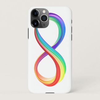 Layered Rainbow Infinity Symbol iPhone 11Pro Case