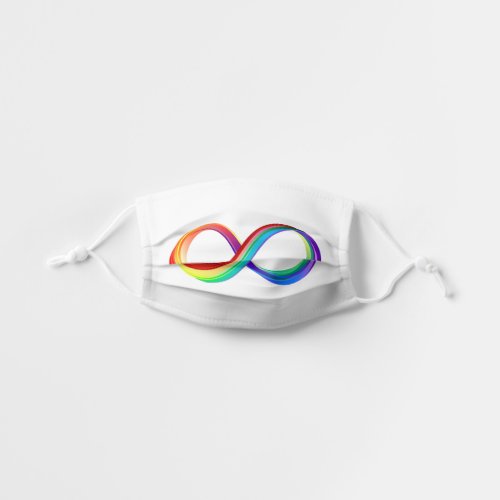 Layered Rainbow Infinity Symbol Kids Cloth Face Mask