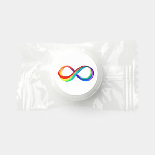 Layered Rainbow Infinity Symbol Life Saver® Mints